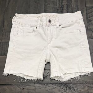 American Eagle Outfitters Women's White Jean Shorts